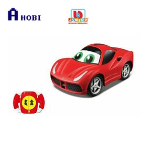 BB Junior Ferrari 488 GTB Italia Car Toddler Toy W/Remote Control Red - Bild 1 von 2