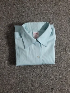 Brooks Brothers Shirt Mens 6P Classic Fit Blue Solid Milano Fit Long Sleeve - Picture 1 of 8