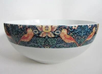 NEW Spode Morris & Co. Strawberry Thief Round 9.5" Vegetable Serving Bowl - Image 1 of 4