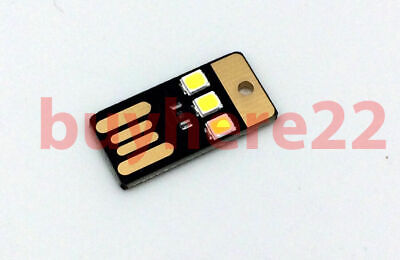 Card Lamp Bulb Led Keychain Mini LED Night Light Portable USB Power White UK NEW • 3.99£
