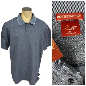 Camisa Junction West Para Hombres 2XL Polo Azul Trabajo Oficina Informal Atlética Preppy - Imagen 1 de 20