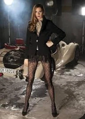 Nuevas Pantimedias TRASPARENZE Ciak Diamond Design Negras Talla L Medias Foto 1 de 4