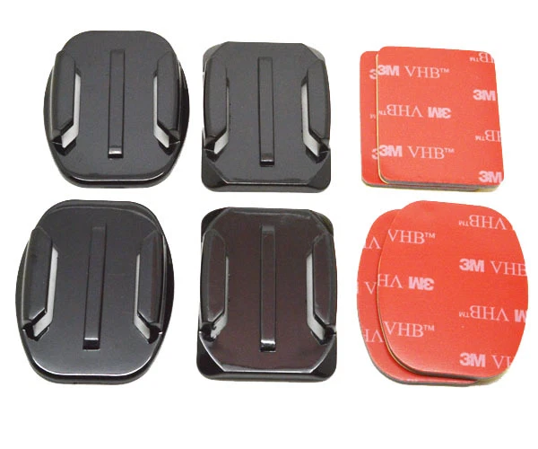 Supporti Per Casco Piani E Curvi Con Pad Adesivi 3M Per GoPro Hero 11 10 9 8 x4 - Immagine 1 di 1