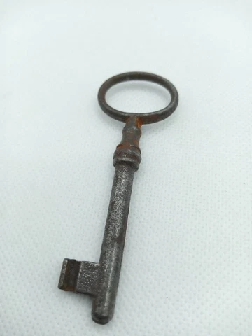 Big Large Antique Victorian French Skeleton Iron Key Furniture padlock Key Door Cover