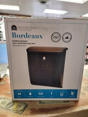 Bordeaux Locking Wall Mount Mailbox, Small, Rubbed Bronze - Image 1 of 4