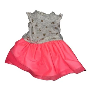 18" Our Generation Doll Dress Grey Top With Stars Pink Bottom Fits American Girl - Picture 1 of 4