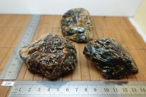 Lot bloc grosse AMBRE NOIR pierre brute naturelle XL 160g USA lithotherapie - Imagen 1 de 7