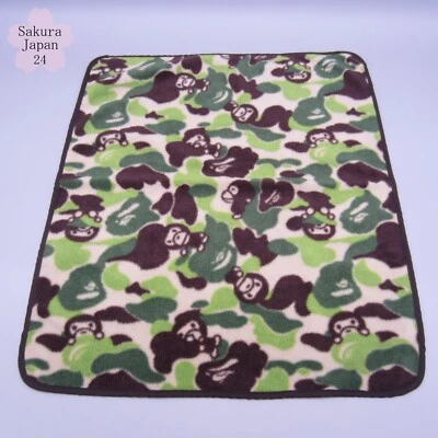BAPE A Bathing Ape Mini Fleece Blanket Camo APE HEAD MILO 2007 SS Mag Free Gift - Image 1 of 4