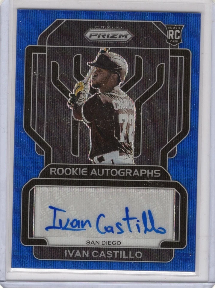Ivan Castillo 2022 Panini Prizm Blue Wave Auto Rookie Autograph 22/50 - Image 1 of 1