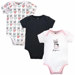 Hudson Baby Cotton Bodysuits, Bonjour - Picture 1 of 1