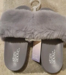 Zapatillas Toboganes - Gris/Púrpura Lavanda - Piel Sintética Suave - Mujer 5/6 Estrellas Arriba - Imagen 1 de 4