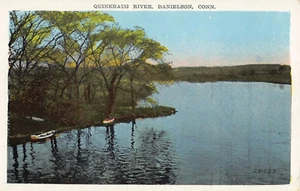 Alte alte Postkarte von QUINEBAUG RIVER DANIELSON CT - Bild 1 von 2