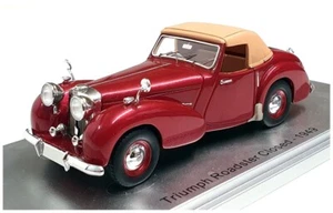 Kess 1/43 Scale Resin KE43057001 - 1949 Triumph Roadster Closed - Metallic Red - Picture 1 of 5