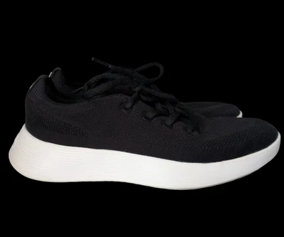 Allbirds TRG Tree Runner Go Black Lace up Sneaker Shoes Size 9.5 Mens White Sole - Image 1 of 4