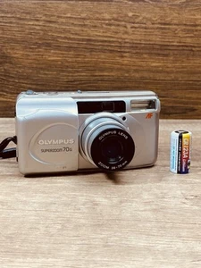 Olympus SUPERZOOM 70G Silver 35mm Point & Shoot Film Camera JAPAN #5157 - Picture 1 of 9
