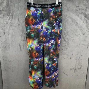 Spyder Dawn Pants Cosmic Tye Dye Print Skiing Snowboarding Womens Large Pockets - Picture 1 of 18