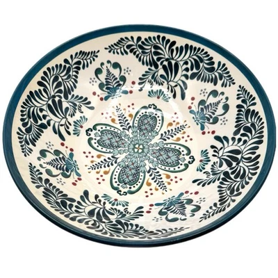 "Cuenco para servir de melamina William Sonoma azul veracruz patrón de talavera 10,5"" LEER Foto 1 de 4