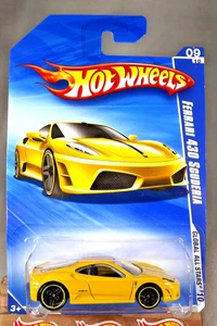 2010 Hot Wheels #127 Global All Stars 9/10 FERRARI 430 SCUDERIA Yellow w/Blk Pr5 - Picture 1 of 5