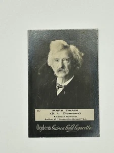 1901 Ogden's Ltd. Guinea Gold #87 MARK TWAIN RARE - Picture 1 of 3