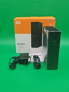 WD My Book 8TB USB 3.2 Gen 1 External Hard Drive WDBBGB0080HBK-NESN Black - Picture 1 of 10