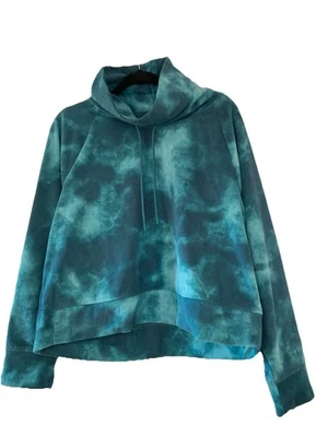 Old Navy Microfleece 漏斗领 领带染料 卫衣 XXL /1x Womans 服装 全新无标签 — 第 1/4 张图片