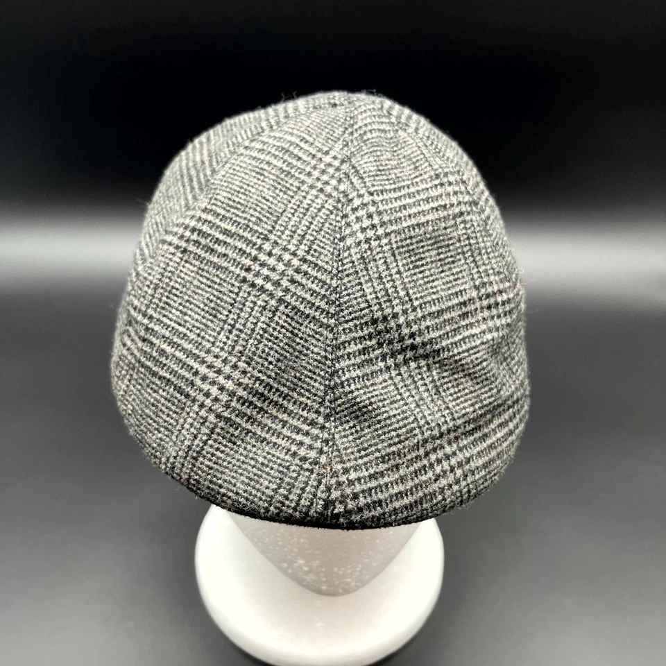 Gorra APT Para Hombres Talla Única Gris Algodón Cuadros Gorra de Newsboy Plana Viaje Ciudad Cálida Foto 1 de 4