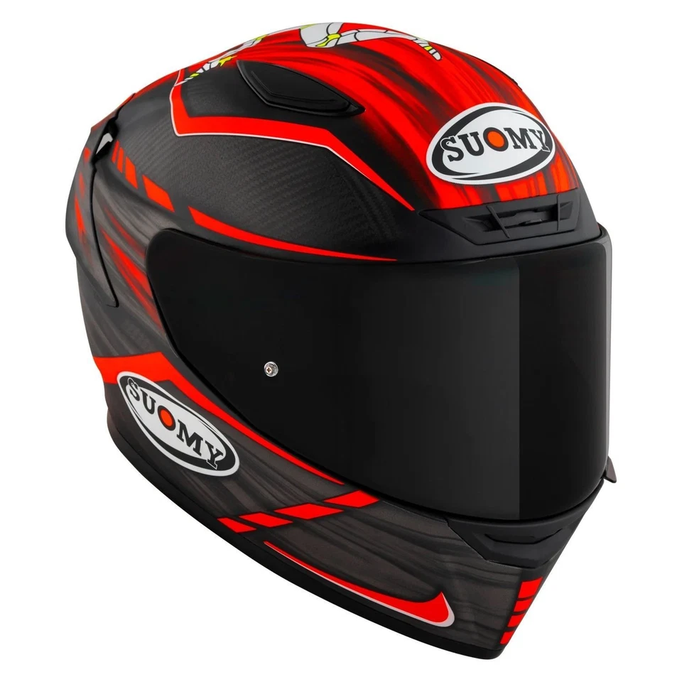 Casco réplica Suomy TX-PRO Johnson - rojo mate carbono, grande KTX0010-LG Foto 1 de 4