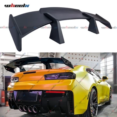58-дюймовый матовый черный задний спойлер на багажник PRO GT крыло для Chevy Camaro RS SS ZL1 LT LS - Изображение 1 из 4