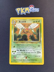 Juego de cartas coleccionables Pokémon Beedrill Neo Discovery 18/75 regular raro MP. - Imagen 1 de 3