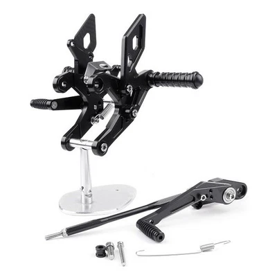 Adjustable Rearsets Foot Rest Pegs Rear Set For Honda CBR500R CB500F 16-17 BLK - Image 1 of 4