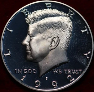 Uncirculated Proof 1992-S San Francisco Mint Silver Kennedy Half Dollar - Picture 1 of 2
