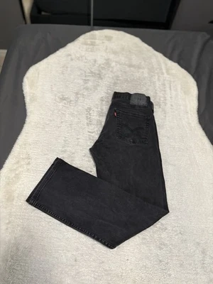 Levi’s 514 Mens 33x30 Slim Straight Denim Black Jeans Cotton Pants - Image 1 of 4