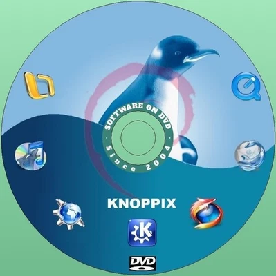 Latest New Release Knoppix Linux OS Operating System for PC on DVD - Image 1 of 4