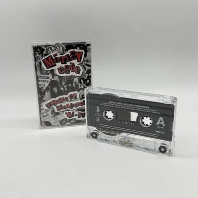 Motley Crue Decade of Decadence Cassette Tape 1991 Greatest Hits ‘81-‘91 Rock - Image 1 of 4