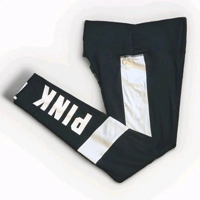 Legging ROSA VictoriaSecret Ultimate Mujer Talla M Cintura Alta Negro Blanco SKU 177 Foto 1 de 4