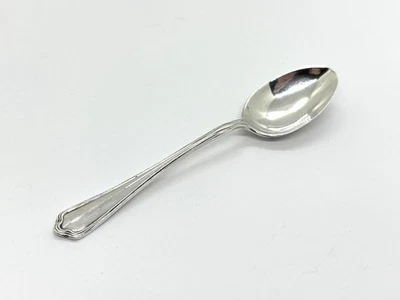 Одна антикварная кофейная ложка/чайная ложка из чистого серебра — узор Dubarry - Изображение 1 из 4