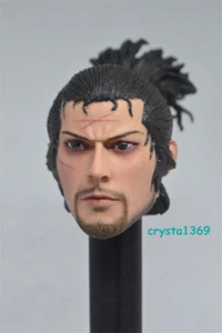 Japanese Samurai Miyamoto Musashi 1/6 Head Sculpture Toy For 12'' Action Figure - Picture 1 of 8