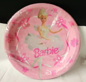Barbie Ballerina Paper Party Decor 1995 Vintage Party Express Pink & white - Picture 1 of 20