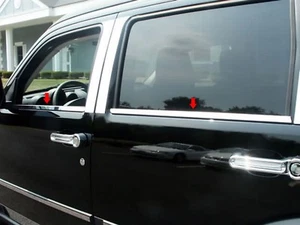 Juego de 4 molduras de umbral de ventana de acero inoxidable Dodge Nitro 2007-2011. SUV de 4 puertas - Imagen 1 de 1