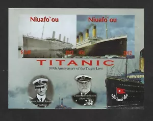 TONGA NIUAFO'OU SCOTT # 289 TITANIC IMPERF S/S MNH - Picture 1 of 1