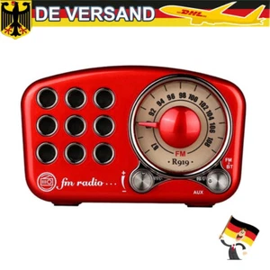 Radio FM Retro Bluetooth Diseño Nostalgia Cocina Radio Portátil 1100mAh Batería - Imagen 1 de 9