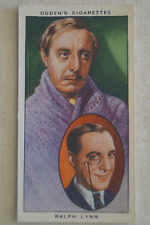 Actors Natural & Character Vintage 1938 Pre WWII Ogdens Card Ralph Lynn