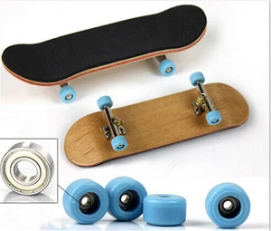 Nuova tastiera completa in legno finger skateboard grana scatola nastro in schiuma legno acero - Foto 1 di 10