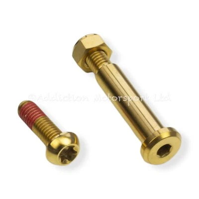 Titanium Gold Lever Pivot Bolt for Brembo 19RCS Corsa Corta Master Cylinder - Image 1 of 4