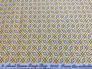 Aunt Grace Scrap Bag 2004 Yellow Judie Rothermel Cotton Fabric Marcus OOP FQ - Picture 1 of 3
