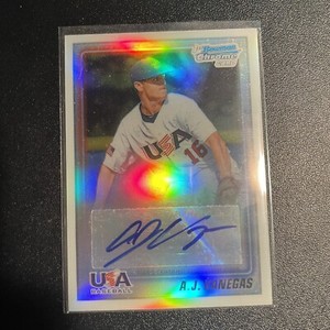2010 Bowman Chrome USA Stars Auto Refractor /199 AJ Vanegas #USA-AV Auto