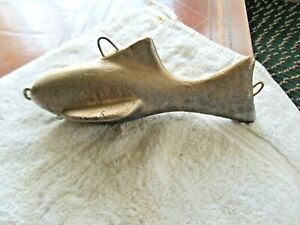 10 Pound linotype Lead Fish Shaped Trolling Downrigger Weight