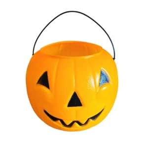 General Foam Plastics Pumpkin Bucket Trick or Treat Candy Jackolantern Halloween - Bild 1 von 9