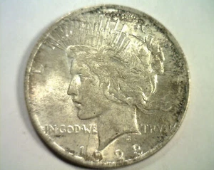 1923 PEACE SILVER DOLLAR COLOR CHOICE ABOUT UNCIRCULATED+ CH. AU+ NICE ORIGINAL - Picture 1 of 2
