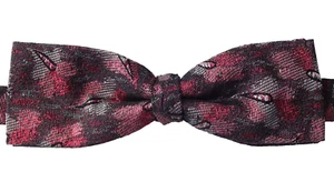 Bow tie Moss Bros red silver glittery Size 12 13 14 15 16 17 18 Ready tied - Picture 1 of 3